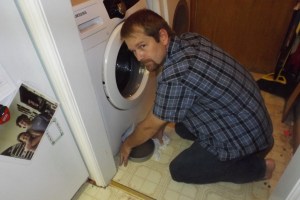 draining the washer